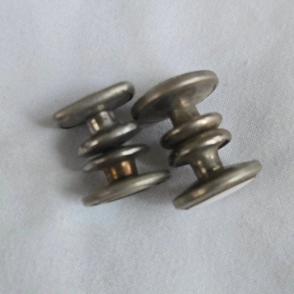 VTG Odd Fellows Cufflinks‎ Silver Green Mens OS FLT Enamel Mismatched Fraternal